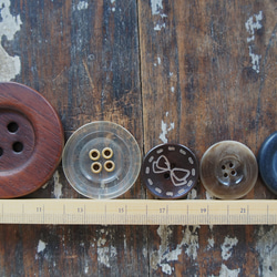 大きなボタンセット[ブラウン58mm～]Bigbuttonmix 2枚目の画像