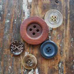 大きなボタンセット[ブラウン58mm～]Bigbuttonmix 3枚目の画像
