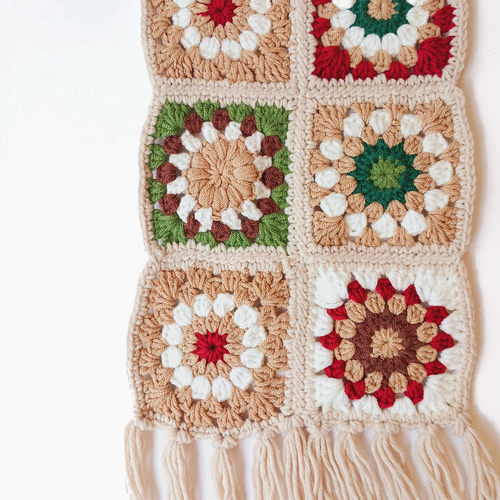 翌日発送】クロシェニットマフラーオフホワイト マフラー homepeople