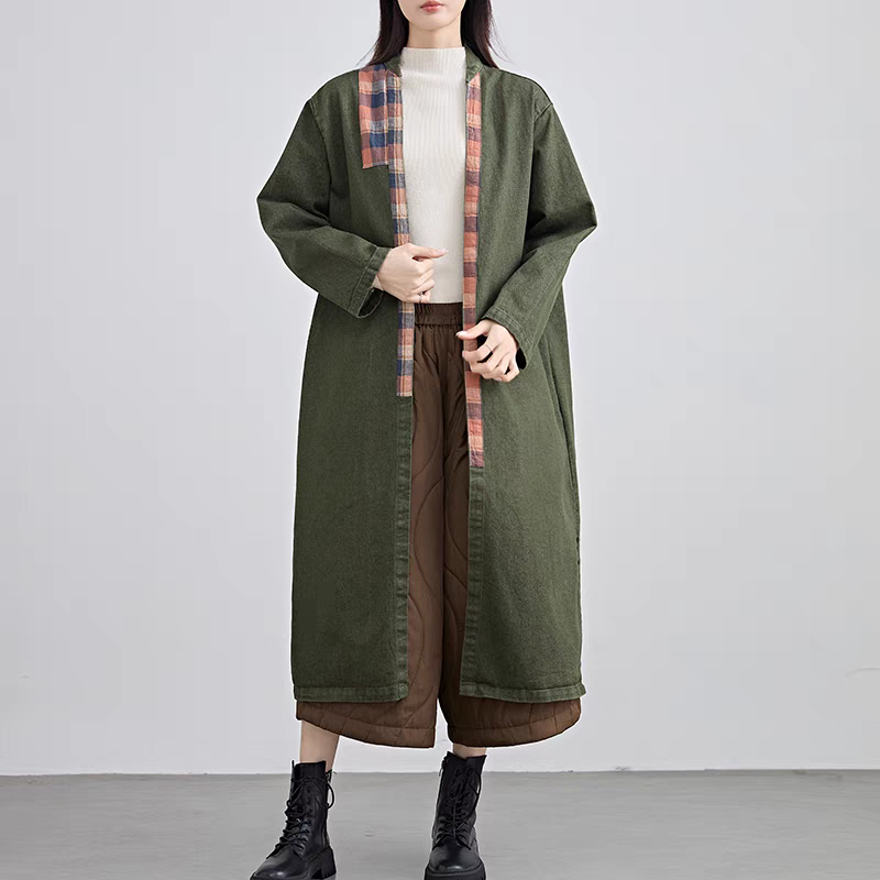 BOTTEGA生地マルニデザインスプリングチェック柄コート チェック柄