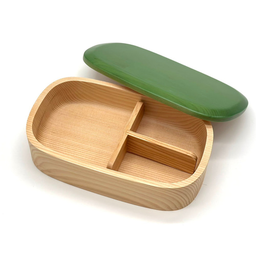 彩り2025】 《選べる5色》 食洗機対応 くりぬき 木製弁当箱 弁当箱