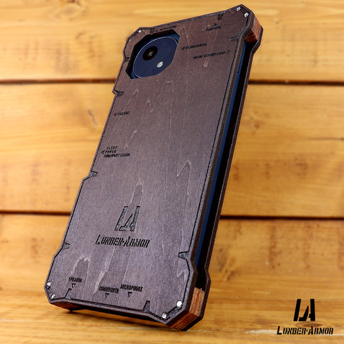 AQUOS Wish4 ケース 木製 耐衝撃 ウッド wood 木 本革 かっこいい