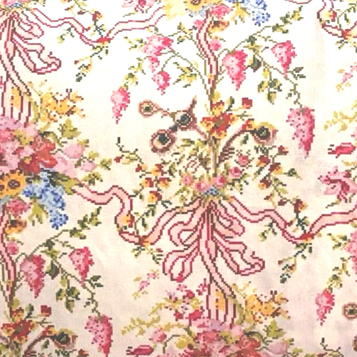 フランス製生地 サジュー♡マリー・アントワネット王妃の寝室復刻柄