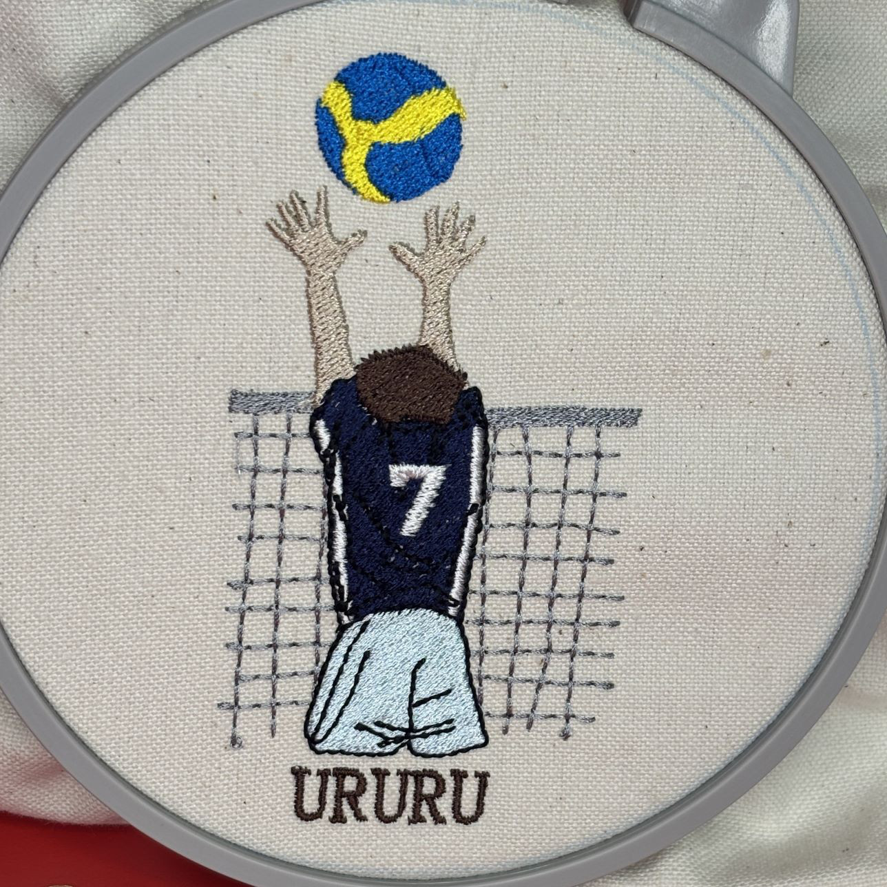 バレーボール　マスコット　ネーム刺繍　24個