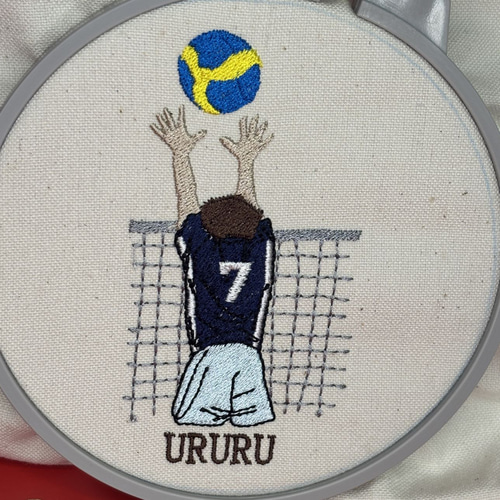 ☆バレーボール部 刺繍タオル・ポーチ・トート☆ユニフォーム色