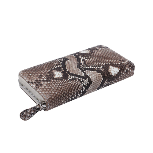 蛇革が織りなす至高 幸運 財布 ダイヤモンド パイソン 無双 長財布 一