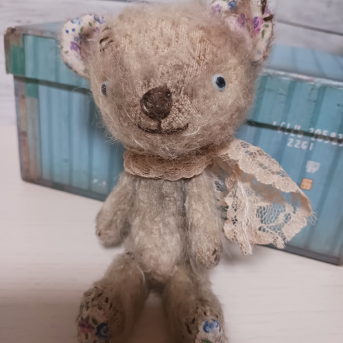 アンティーク風くまさん テディベア くまのぬいぐるみ ぬいぐるみ ひ