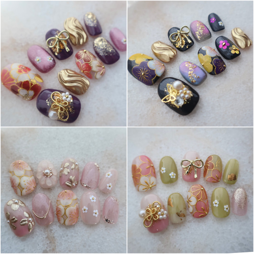 和ネイル専門店が作る成人式＆卒業式ネイルチップ｜振袖・袴にぴったり