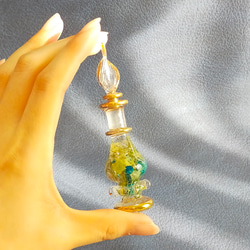 【ジャスミンの小さいお城】〜エジプシャンハーバリウム〜　グラス　ガラス瓶　ハーバリウム　クリスマス　クリア　ブルー　青 17枚目の画像