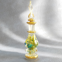 【ジャスミンの小さいお城】〜エジプシャンハーバリウム〜　グラス　ガラス瓶　ハーバリウム　クリスマス　クリア　ブルー　青 3枚目の画像