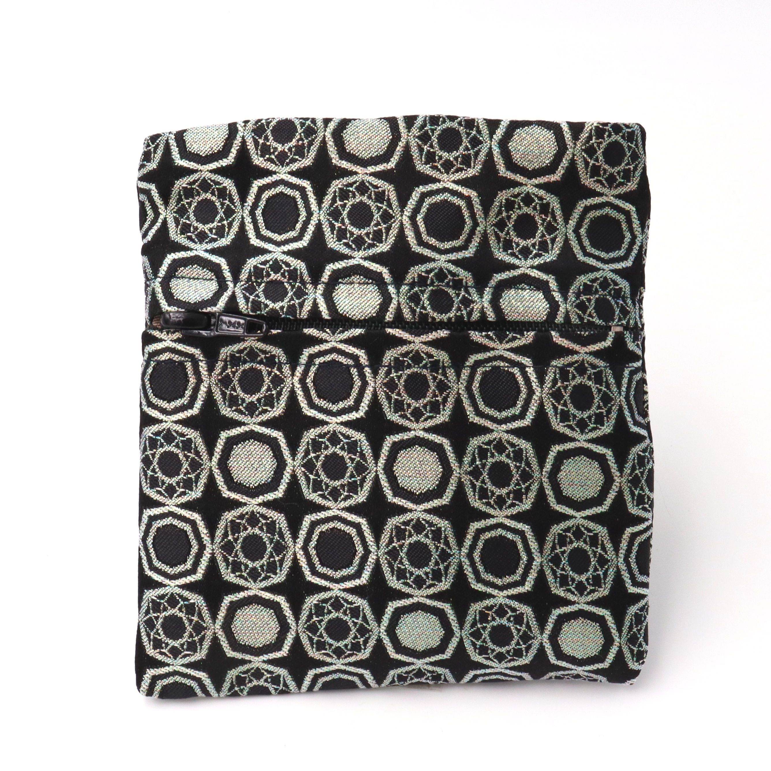 京の錦織　光峯錦織工房　干支の柄を楽しむ　蛇の紋様　巳年　ミニ財布　オーロラ