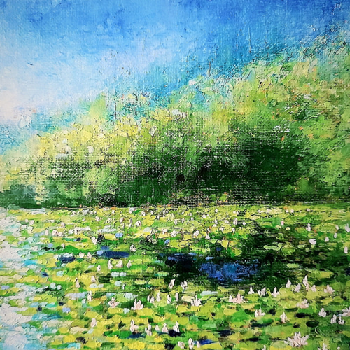 油絵 睡蓮の池 絵画 ICHI 通販 18581261|Creema(クリーマ) 油絵 睡蓮の池 絵画 ICHI 通販 18581261|Creema(クリーマ)