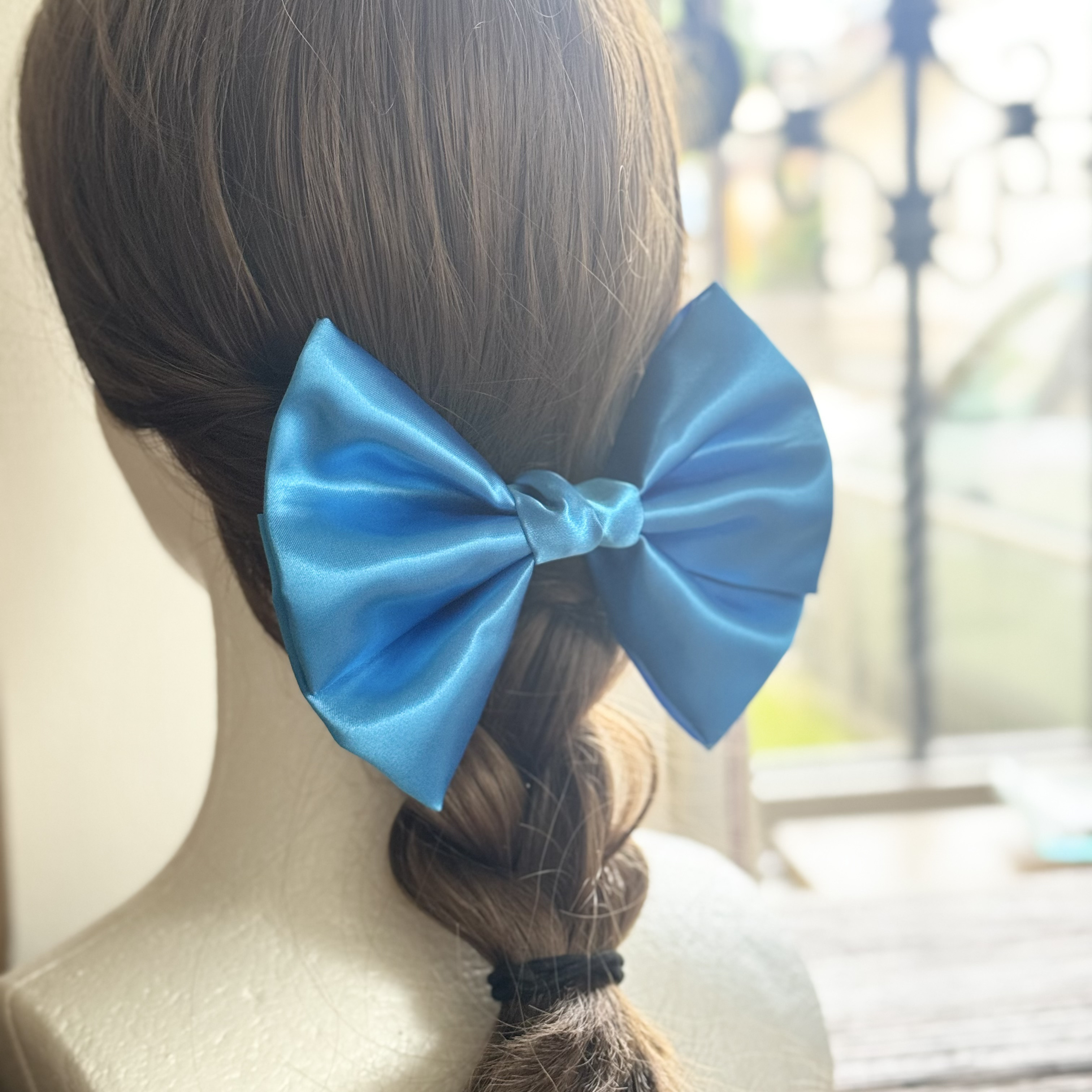 バレッタ ポニーフック ロングリバティリボン*ヘアゴム