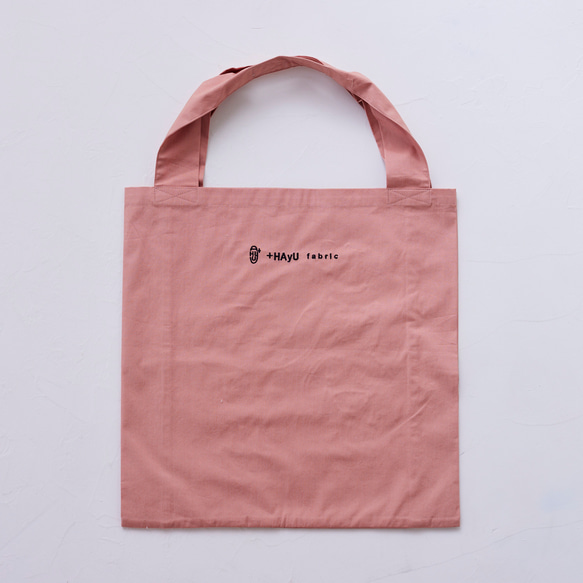 ＋HAyU fabric -Twin Tote bags- トートバッグ ～ニャンコ家系図～ 8枚目の画像