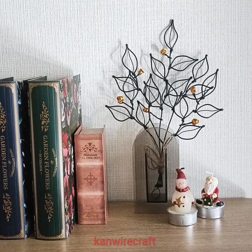 ワイヤークラフト ワイヤーアート スワッグ クリスマス 新年 リース 2