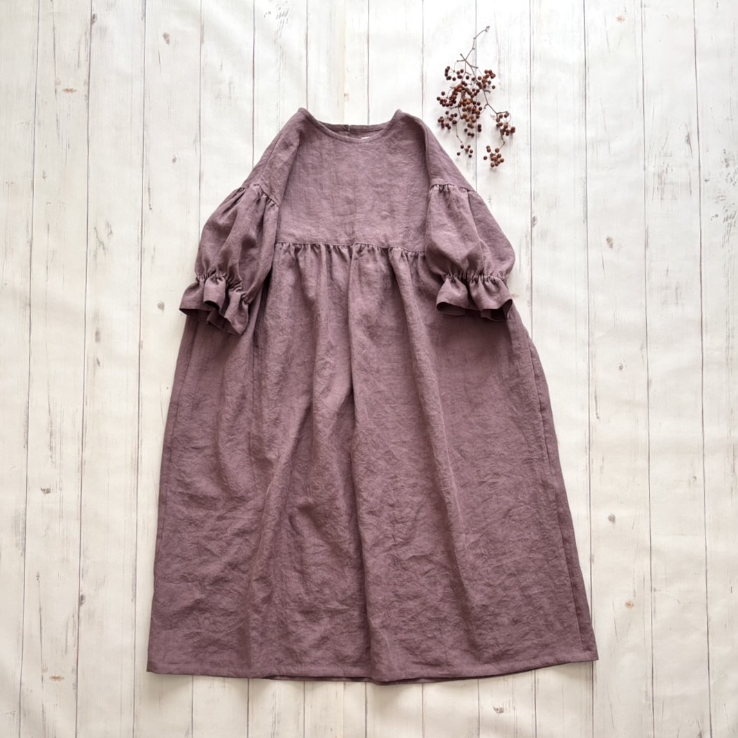 【新作】森のおさんぽワンピース  七分袖  *antique rose ※受注制作※ 14,527円