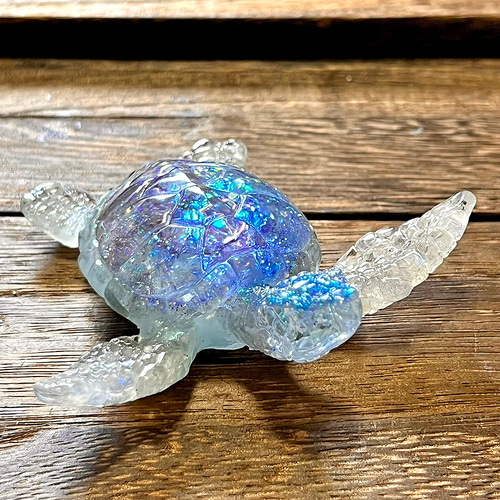 はる様専用】ラリマーのかめちゃん形オルゴナイト☆他3点 サンストーン