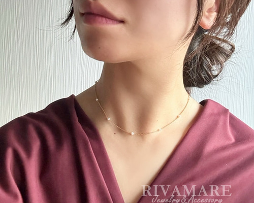1111美品❣️淡水パール　テリすごく良い　3.5-4mmベビーパールネックレス 775952d89e75dc9aee2e40bbf1db1b