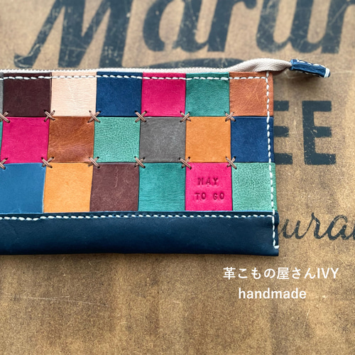 完売品】美品♡ La ciel briller 本革 長財布 パッチワーク
