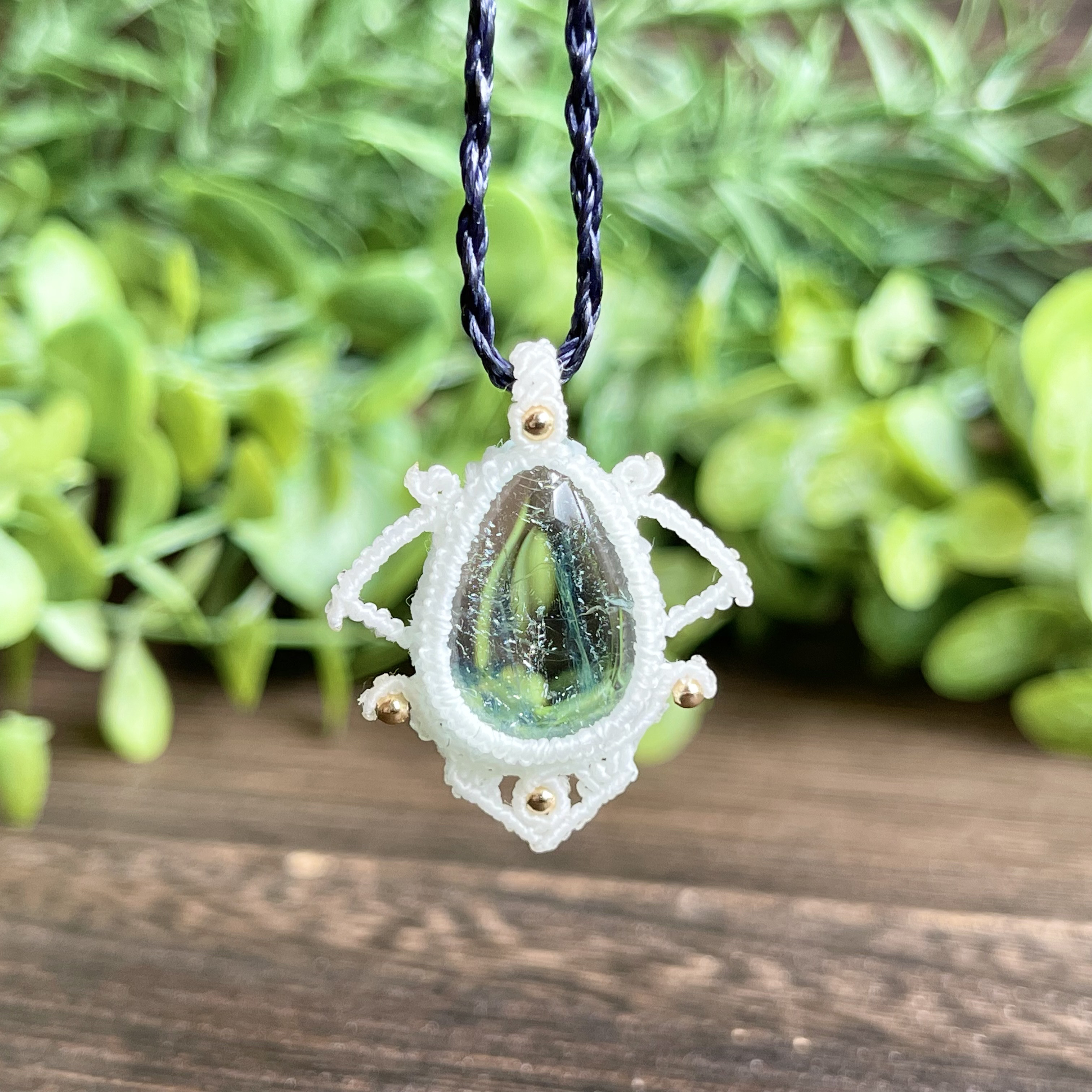 アクアマリン（マクラメネックレス/天然石アクセサリー）