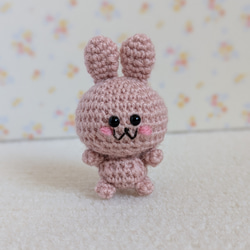 あみぐるみ とり鳥 セキセイインコ カラシ黄×黄緑 手染め キーホルダー