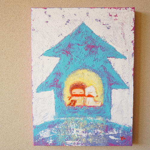 アクリル絵画“Tree House”