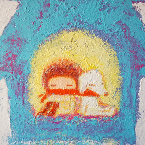 ま*ゆ様 じーっと見つめて 絵画原画 瀬織津姫】SSサイズ│神様の絵