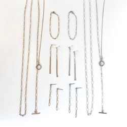 【 グレイスチェーンネックレス 】つけっぱなし　長さ選べる　シンプル  ゴールド  シルバー　ロングネックレス　冬 15枚目の画像