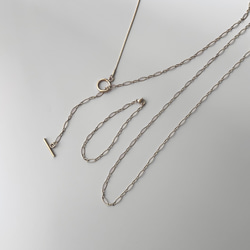 【 グレイスチェーンネックレス 】つけっぱなし　長さ選べる　シンプル  ゴールド  シルバー　ロングネックレス　冬 12枚目の画像