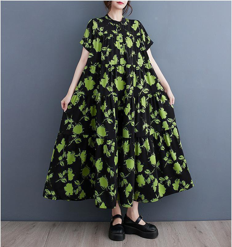 新品タグ付き　ロッソ ロングワンピース スキッパー　グリーン 緑 春夏 ロッソ ロングワンピース F スキッパーカラー グリーン 緑 春夏