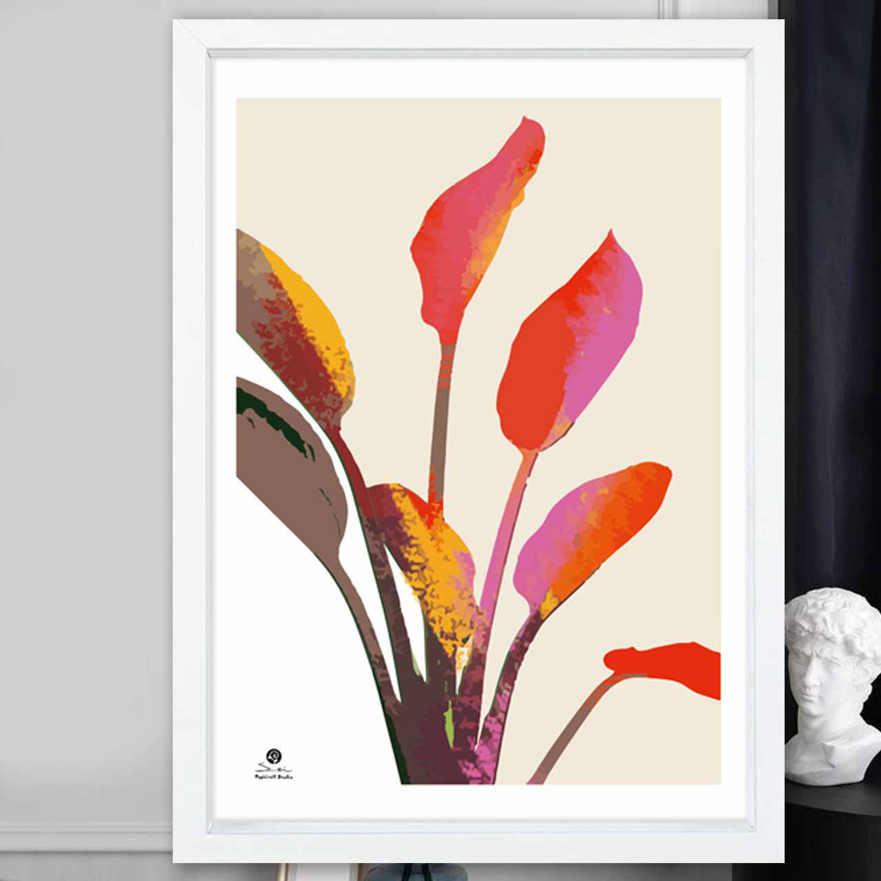 Softy  花　お気に入り8000件突破　イラスト　ポスター　A4〜A1　アート  　アートポスター　3195