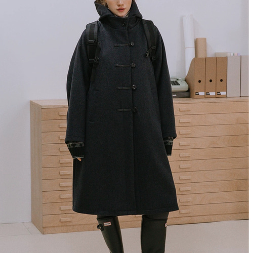 Roen ロエン カシミヤ混 ラクーンファー ダッフルコート 黒 M 164323958_o7.jpg?