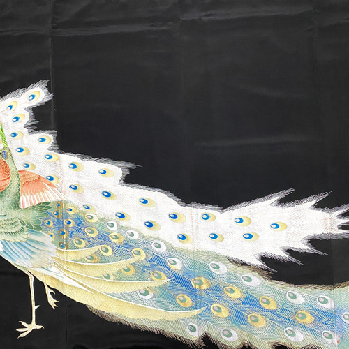 大人可愛いセレブ着物スカートフリーサイズ黒留袖着物リメイク