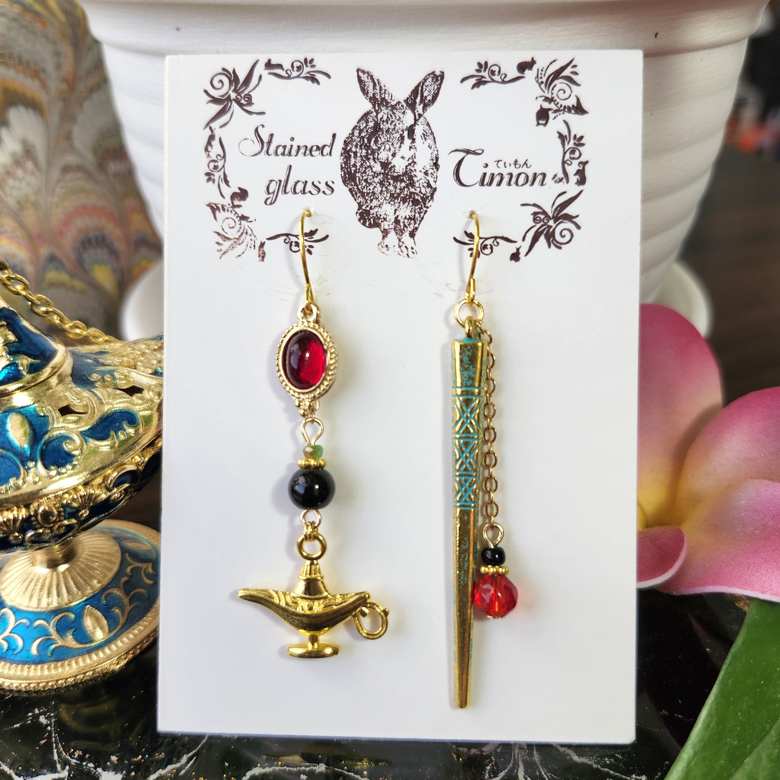 アラビアンアクセサリー 確認用サンプル画面 ピアス イヤリング ノンホールピアス