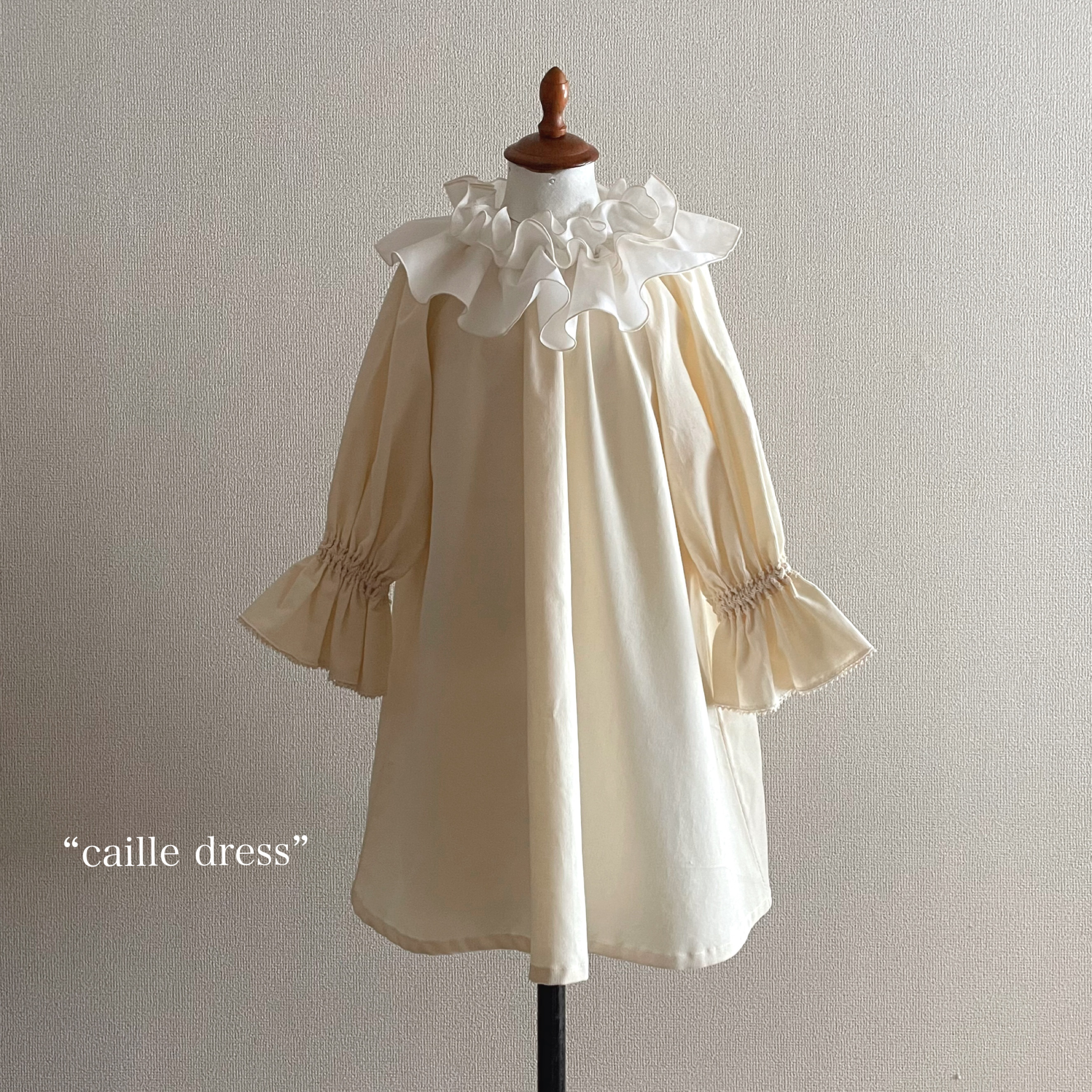 ✂︎ “caille dress” 110size 特別な日のワンピース　 セレモニー　お誕生日　クリスマス