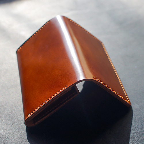 コードバン　名刺入れ　新喜皮革　バーガンディ　3個セット 504a59732f48e508eb2151461801ee