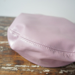 ゴートスキンレザー・本革ベレー[ライトパープル]C327goat leather light purple 4枚目の画像