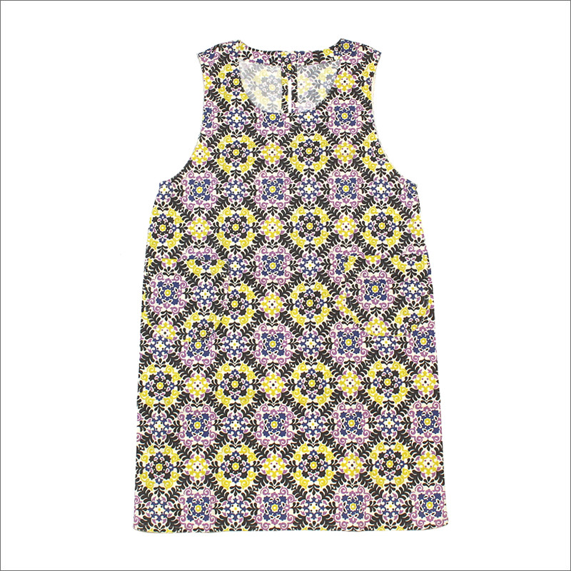 ＼着脱簡単！ギフトにもにおすすめ／三角巾付き 綿100％ スモッグ エプロン