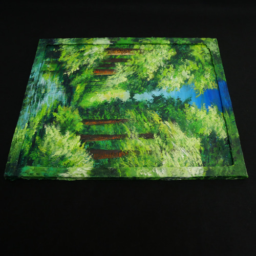 油絵 油彩 油彩画 絵 絵画 【新緑の川】 絵画 HR 通販 油絵 油彩 油彩画 絵 絵画 【新緑の川】 絵画 HR 通販