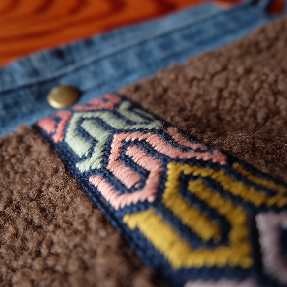 [精選] Kogin Choco Moco 單肩包 [刺繡☺︎Sashiko] 牛仔重製☺︎Boa ⌘訂製⌘ Boa 2024 第13張的照片