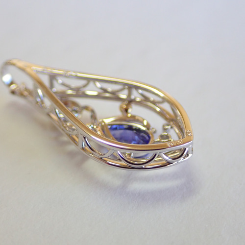 プラチナ900 タンザナイト　ペンダントトップ 楽天市場】Ptタンザナイトプラチナペンダントトップ（1.97ct