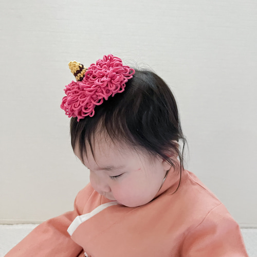 鬼ツノ　節分　ハンドメイド ちょこんと可愛い鬼のツノ／編み物 かぎ針編み 節分【受注制作