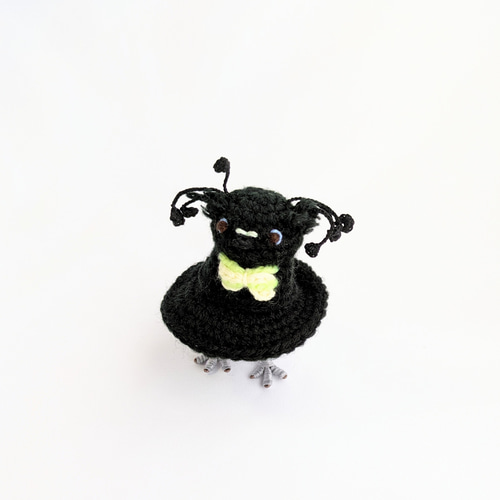 受注制作】タンビカンザシフウチョウのあみぐるみ あみぐるみ