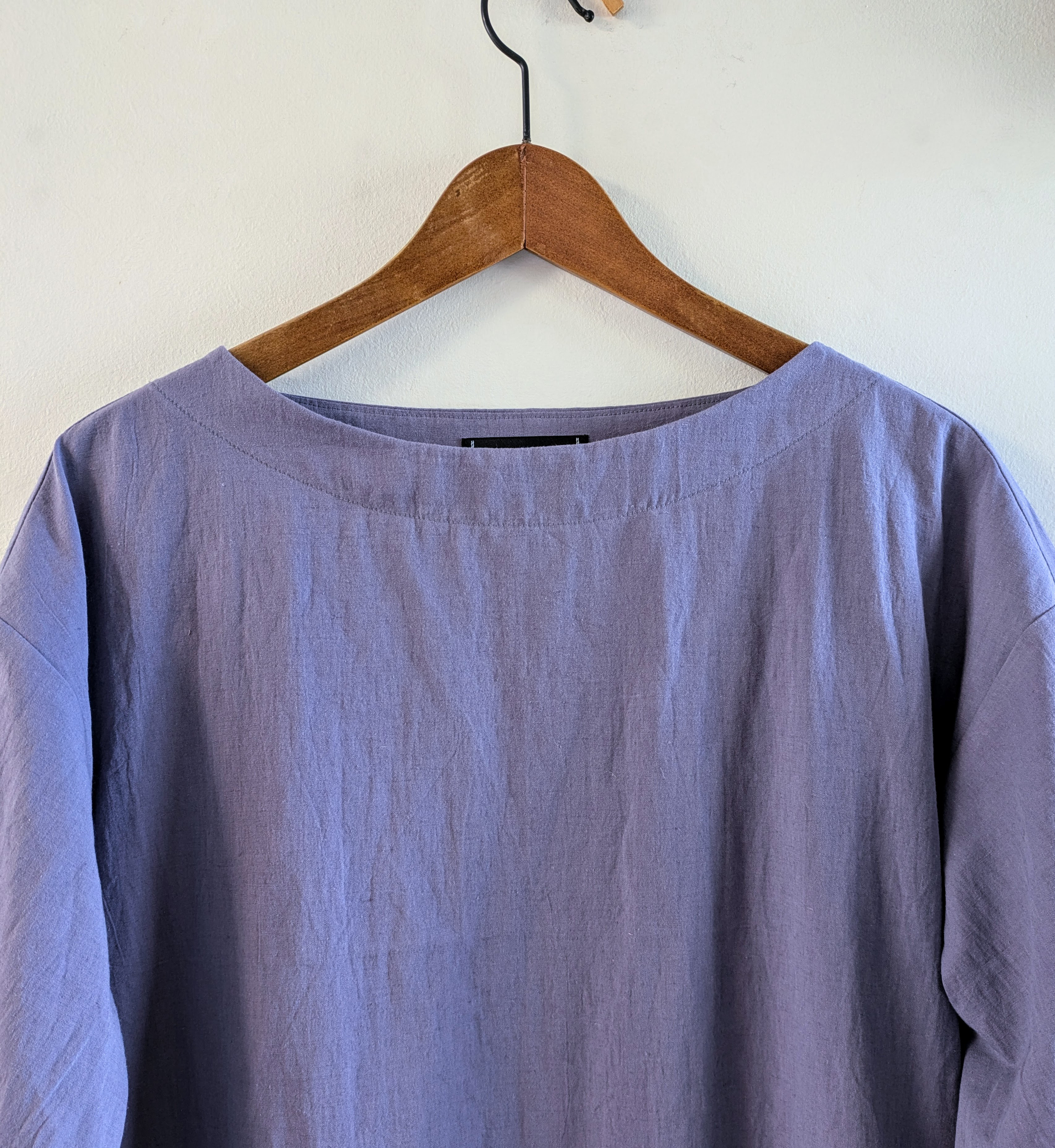 ☆受注制作☆バルーンスリーブワンピース＊ギャザー分量選べます＊綿麻/ブロード/グレイッシュラベンダー/スモーキーパープル