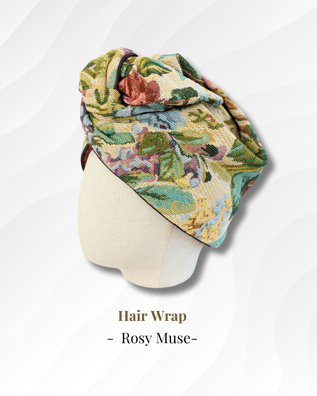 Rosy Museゴブランパイピング 全て包み込むヘアラップ カバーのみ　qppA®︎ キュッパ　ケア帽子