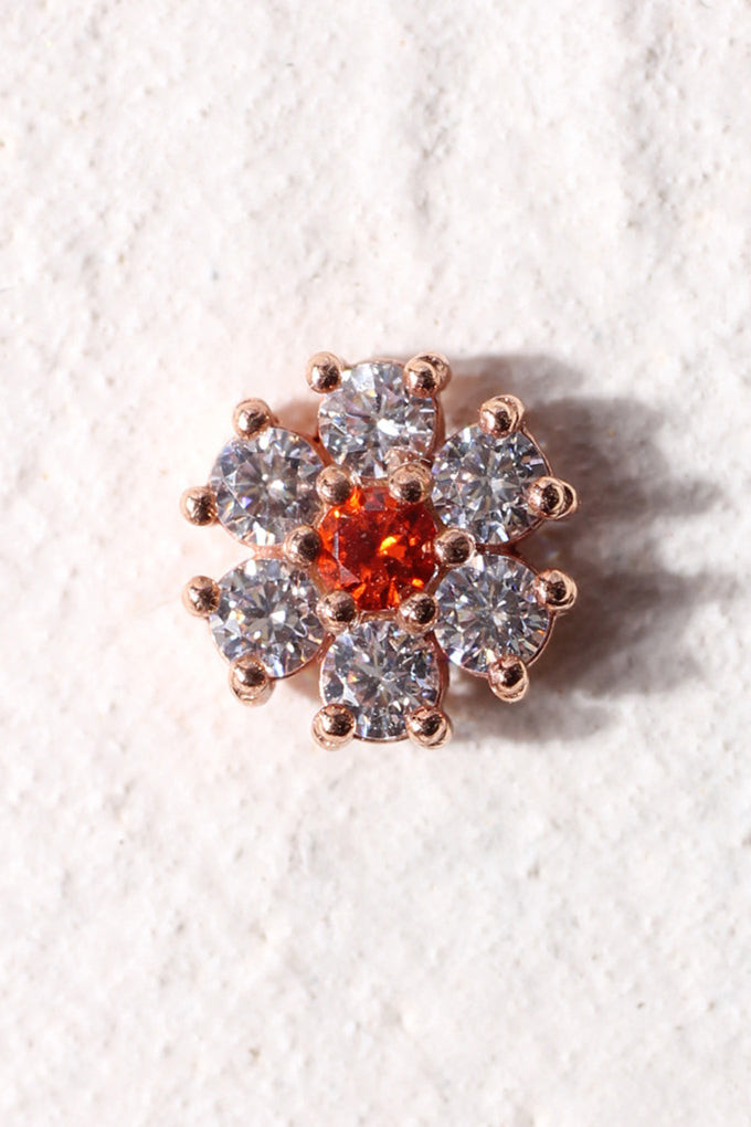 14K金 ゴールド 花 ヘリックス 軟骨 アンチトラガス アウター インナーコンク イヤリング ピアス ラブレット