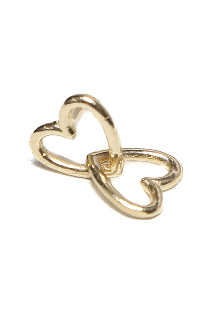 14K金 ゴールド ハート ヘリックス 軟骨 アンチトラガス アウター インナーコンク イヤリング ピアス ラブレット