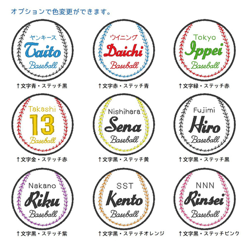 お名前ワッペン★野球ボール★ お名前ワッペン 野球ボールⅢ その他入園グッズ Naminui 通販