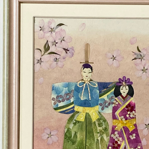 クリスマスセール 押し花 押し花額 押し花アート ひな祭り お雛様 桜
