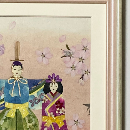 クリスマスセール 押し花 押し花額 押し花アート ひな祭り お雛様 桜